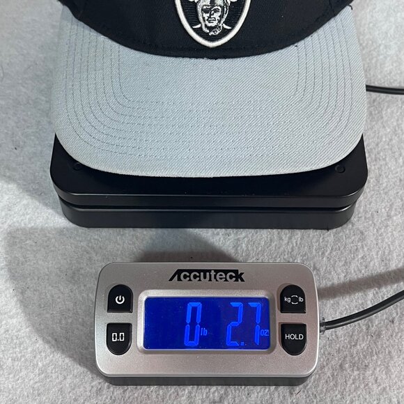 Las Vegas Raiders New Era NFL Adjustable Visor Cap Hat Hook and Loop Closure - Picture 16 of 16